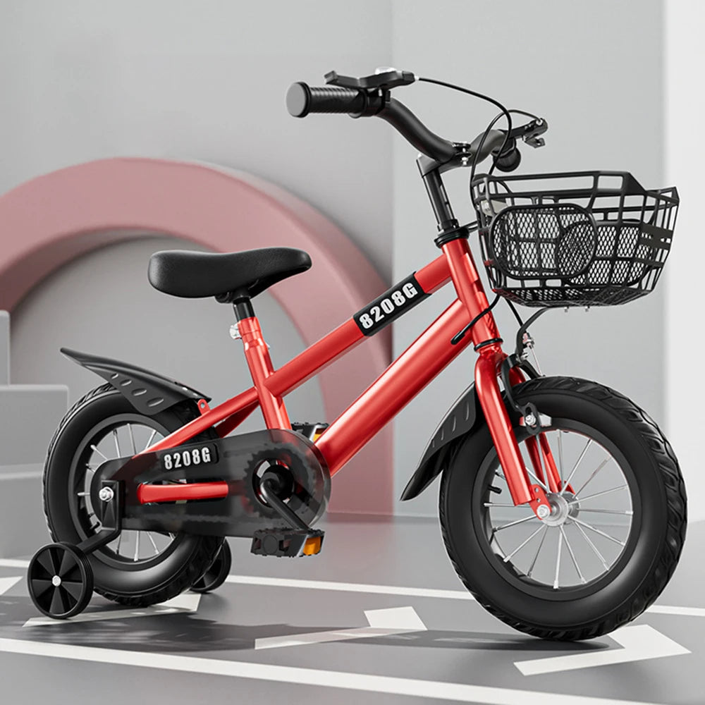 Training Wheels Basket Kids Bicycle