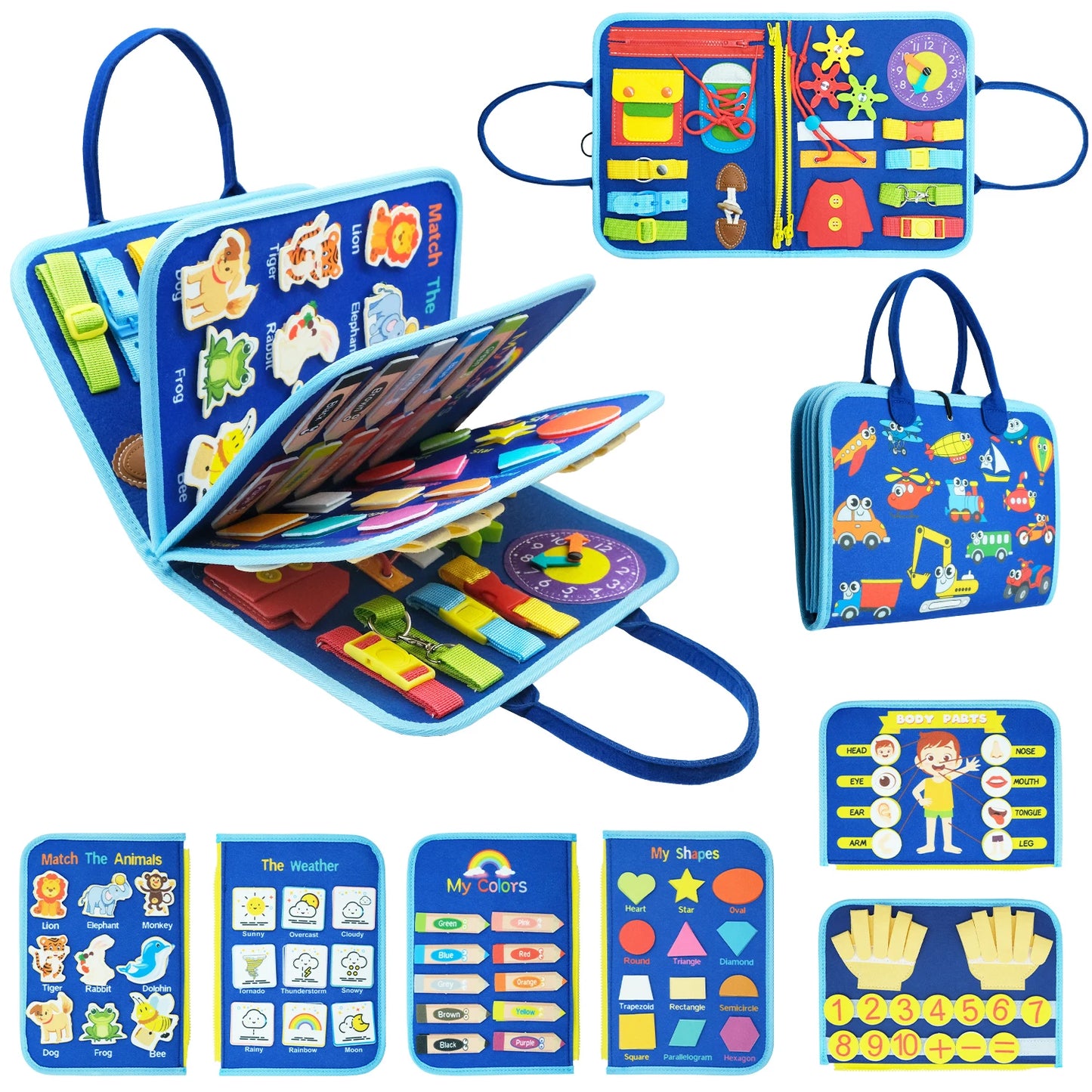 Busy Board Sensory Activity Developing Toy