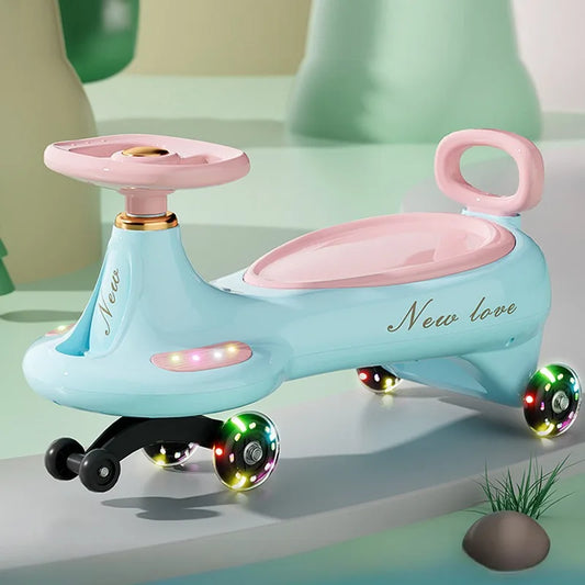 Kids Wiggle Car Ride On Toy with Music