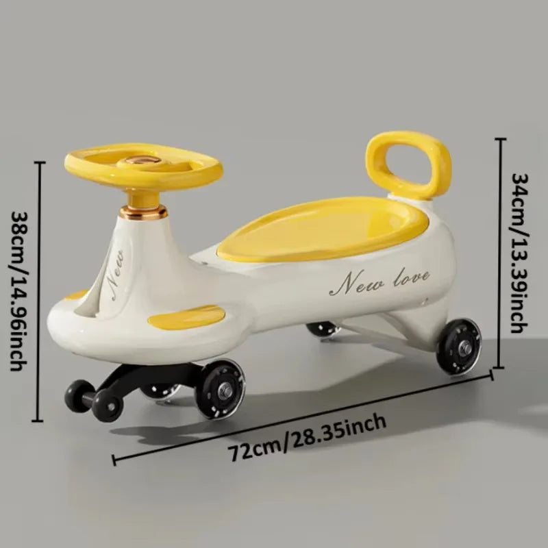 Kids Wiggle Car Ride On Toy with Music