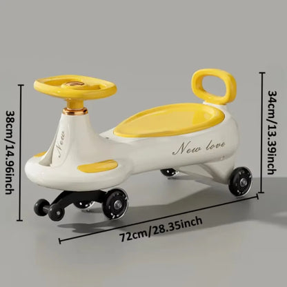 Kids Wiggle Car Ride On Toy with Music