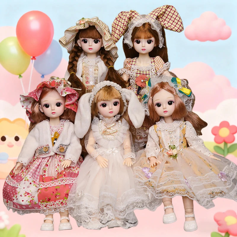 Ball Jointed Doll Playhouse Toy Set