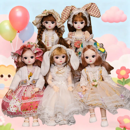 Ball Jointed Doll Playhouse Toy Set