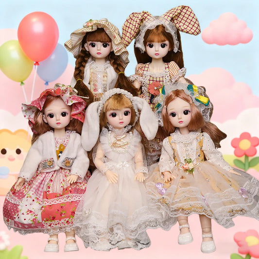 Ball Jointed Doll Playhouse Toy Set