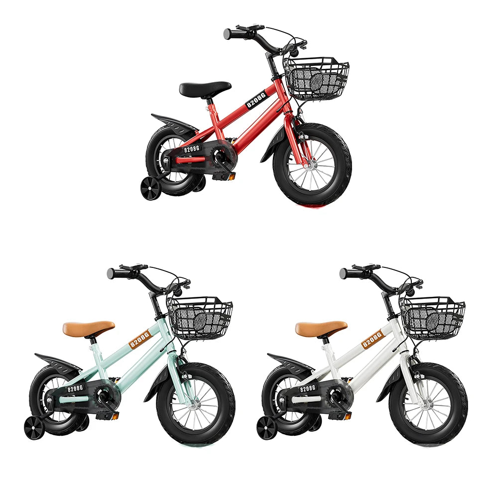 Training Wheels Basket Kids Bicycle